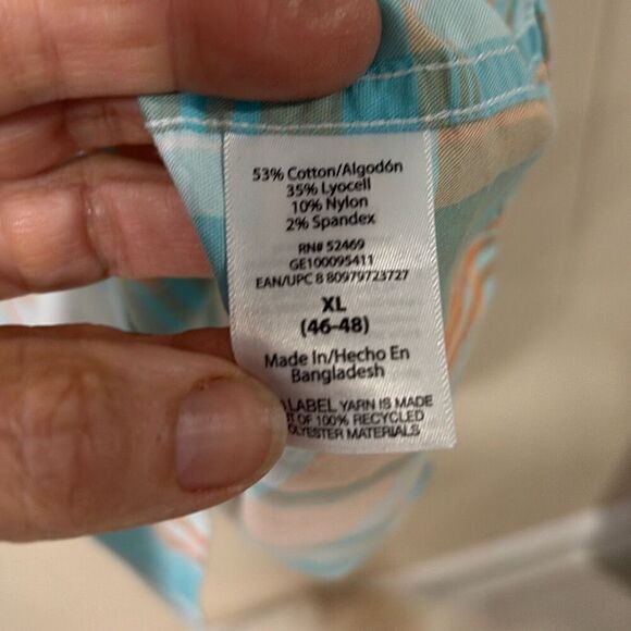 Mens Shirt, George, Button Front Shirt, Casual, Plaid, XL, Short Sleeves - Picture 4 of 6